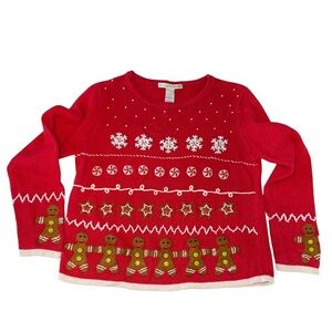 CARLY ST CLAIRE Vintage Gingerbread Sweater Sz L